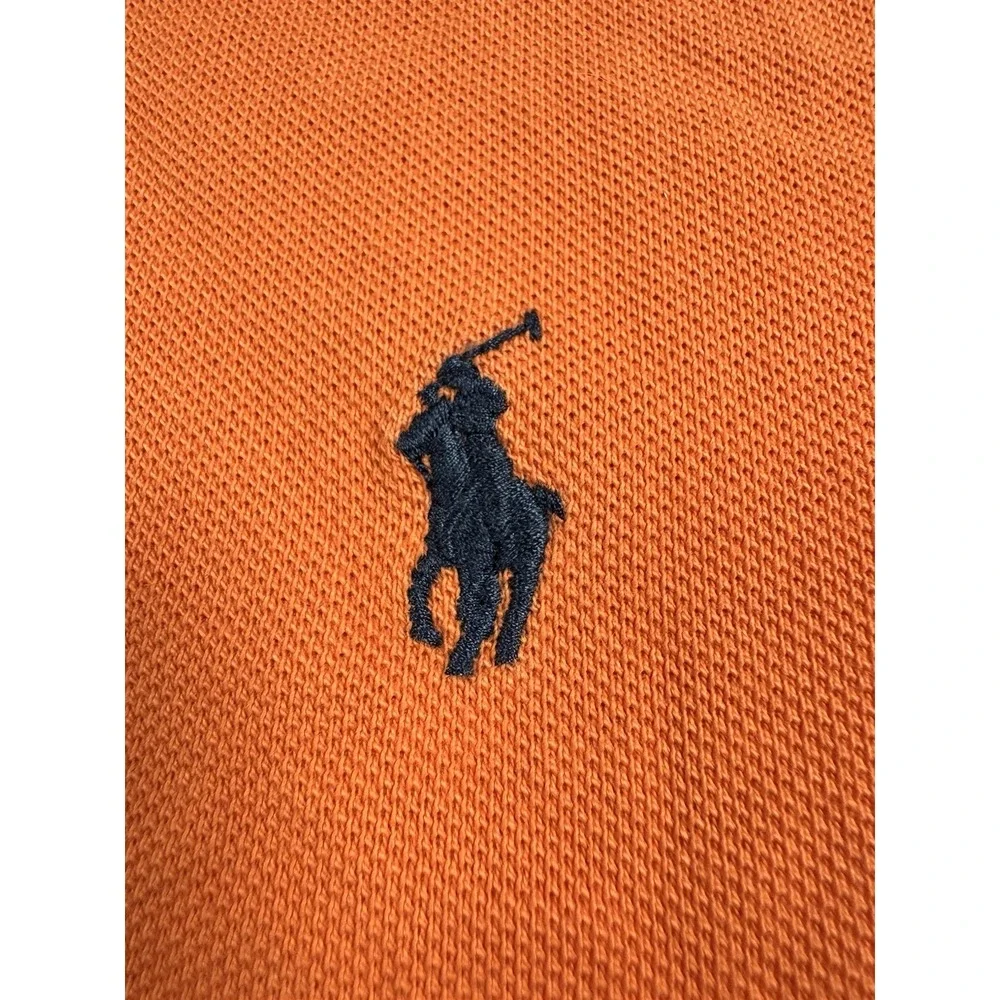 Polo Ralph Lauren Mens XL Orange Classic Fit Pony Logo Pique Polo Shirt